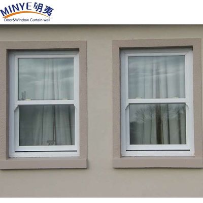 Design Vertikal gleitende Schleife nach oben nach unten gleitende Fenster kundenspezifische PVC-Doppelhänge Fenster