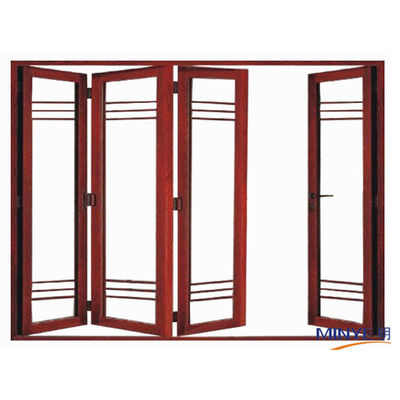 Hotels Modern Design Aluminium Schrank Akkordeon Glas Bi-Fold-Türen mit Klappscharnieren