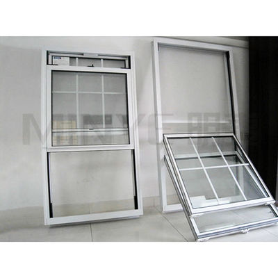 Design Vertikal gleitende Schleife nach oben nach unten gleitende Fenster kundenspezifische PVC-Doppelhänge Fenster