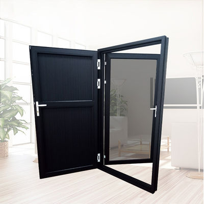 Fensterbildschirm integrierte Aluminiumlegiertür mit weißen Profilen und Edelstahl