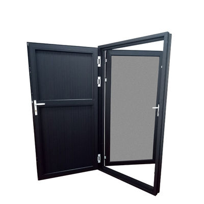Fensterbildschirm integrierte Aluminiumlegiertür mit weißen Profilen und Edelstahl