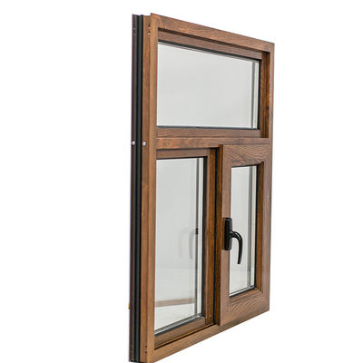 Swing Open Style Klassiker Holz Aluminium Fassadenfenster mit UPVC-Rahmenglas