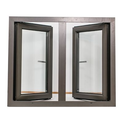 Aluminium-Fenster mit Doppelgehärtetem Glas und horizontaler Hurrikanwirkung