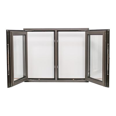Aluminium-Fenster mit Doppelgehärtetem Glas und horizontaler Hurrikanwirkung