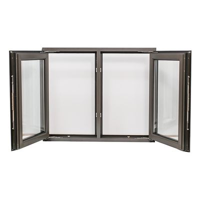Aluminium-Fenster mit Doppelgehärtetem Glas und horizontaler Hurrikanwirkung