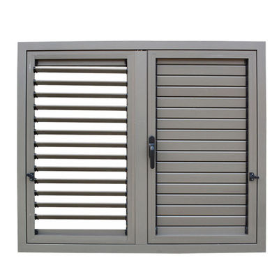 1.0mm-1.4mm Profildicke Deutschland Aluminium-Lüftfenster mit Rollerläden