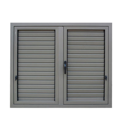 1.0mm-1.4mm Profildicke Deutschland Aluminium-Lüftfenster mit Rollerläden
