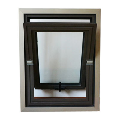 Mittlerer Öffnungsrahmen aus Aluminium Vertikalzentrum Drehfenster für 5mm 12A 5mm Glas Spec