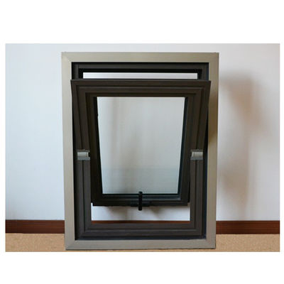 Mittlerer Öffnungsrahmen aus Aluminium Vertikalzentrum Drehfenster für 5mm 12A 5mm Glas Spec