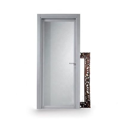 Modernes Design Aluminium Badezimmer Glas Tür mit gehärtetem Frostglas OEM/ODM Erhältlich