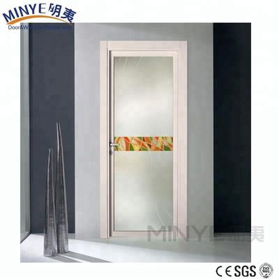 Modernes Design Aluminium Badezimmer Glas Tür mit gehärtetem Frostglas OEM/ODM Erhältlich