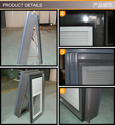 1.4mm Profildicke Aluminium Solarfensterfenster Fensterbildschirmdesign für Ihr Projekt
