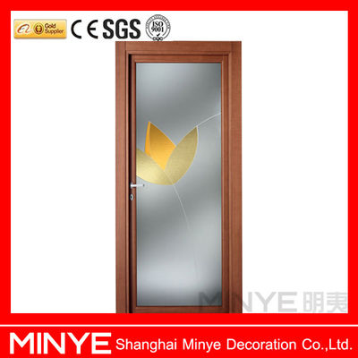 Modernes Design Aluminium Badezimmer Glas Tür mit gehärtetem Frostglas OEM/ODM Erhältlich