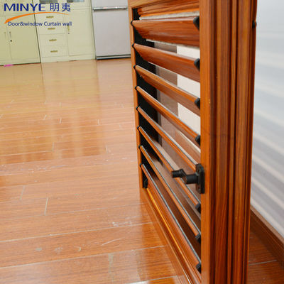 Modernes Design angepasste Farben Holzfarbe Aluminium-Lauver für Zuhause