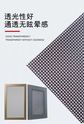 Fenster Mosquito Screen Mesh Langlebiger schwarzer Edelstahl für einen maximalen Schutz