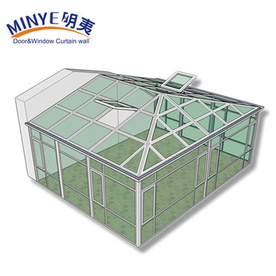 4500 Pa Winddicht und 30-40 dB Schalldicht Elegantes Design Garten Glas Winter Sonnenräume