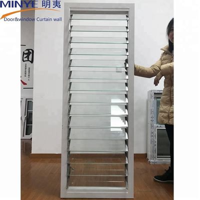Energieeinsparende Louver Frostglasblätter Schleiferfenster mit 1,4 mm Profildicke