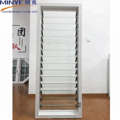 Energieeinsparende Louver Frostglasblätter Schleiferfenster mit 1,4 mm Profildicke