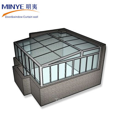 4500 Pa Winddicht und 30-40 dB Schalldicht Elegantes Design Garten Glas Winter Sonnenräume