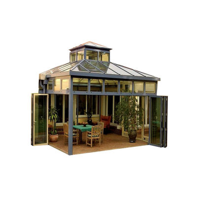 Außen Solarium mit individueller Größe Aluminium geschwungenes Glas und Aluminiumlegierung