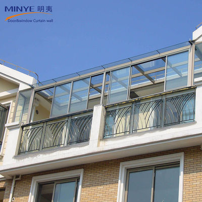 Außen Solarium mit individueller Größe Aluminium geschwungenes Glas und Aluminiumlegierung
