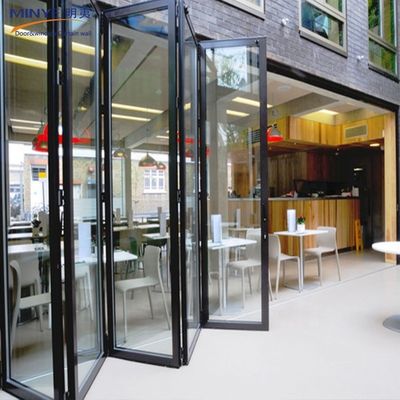 Aluminiumlegierung Außenkristall-Zweifachtür mit Pulverbeschichtung und Klappdesign