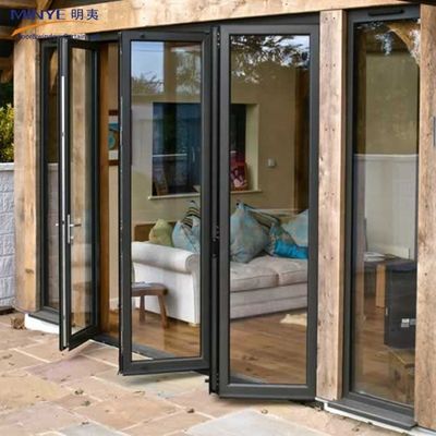 Schalldämmung Aluminium Klapptür mit 4 Platten Aluminium Bildschirm Tür im modernen Design