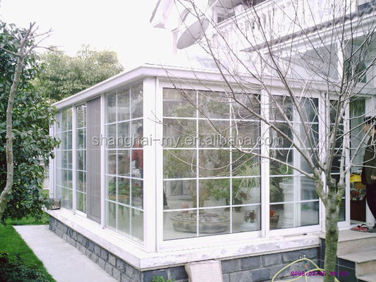 Wintergarten Flat Roof Formen Aluminium Sonnenzimmer mit individueller Größe aus Shanghai