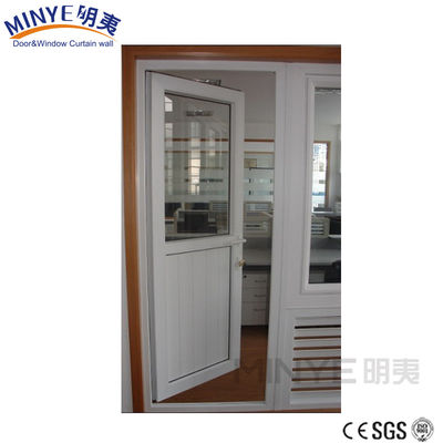 Lager Front Französisch Glas Tür Design mit weißem PVC-Profil und doppelt gehärtetem Glas