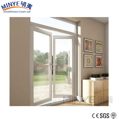 Lager Front Französisch Glas Tür Design mit weißem PVC-Profil und doppelt gehärtetem Glas