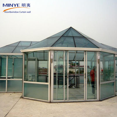 Ein vernünftiges modernes Design Aluminiumlegierung 6063-T5 Glas Sonnenzimmer für Wohnhäuser
