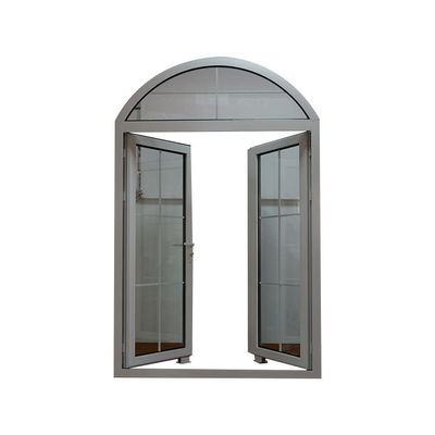 Customized Größe Bogen Innenraum Edelstahl Badezimmer Tür mit Gehärtetem Glas