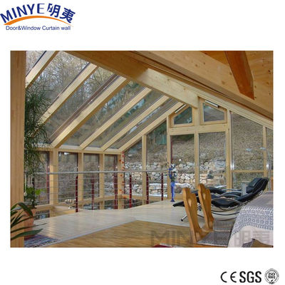Aluminiumlegierung Glaszubehör Sonnenzimmer Modernes Design mit Dreieckdachform