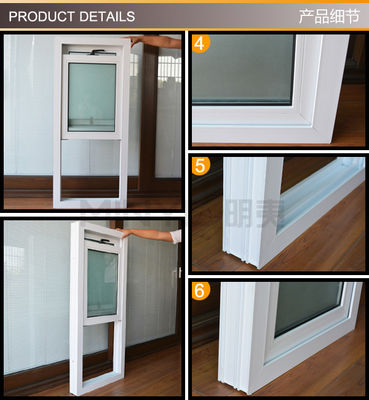 Vertikale offene Design-Badezimmerfenster mit 2,5 mm Profildicke