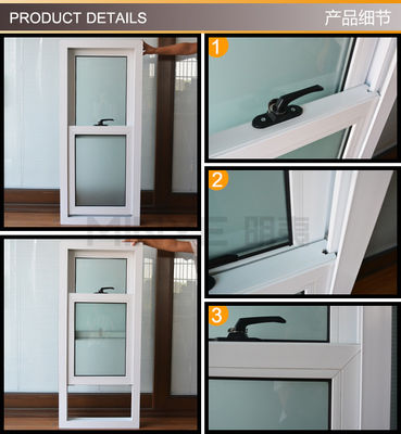Vertikale offene Design-Badezimmerfenster mit 2,5 mm Profildicke