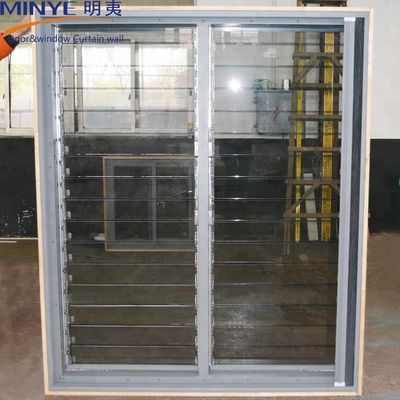 Pulverbeschichtung aus Aluminiumlegierung schalldichte Schleusenfenster für gewerbliche Gebäude