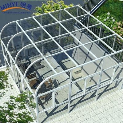 Anpassungsfähiges Design starkes vorgefertigtes Glashaus/Aluminium-Sonnenzimmer/Konservatorium