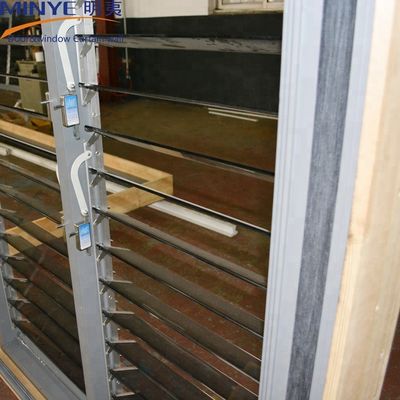 Pulverbeschichtung aus Aluminiumlegierung schalldichte Schleusenfenster für gewerbliche Gebäude