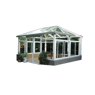 Gute Wärmedämmung Aluminium Sonnenräume für braune Farben und Flachdachform