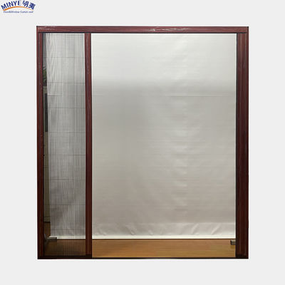 Grüner Aluminiumrahmen Mosquito Pleated Mesh Klappschirm Tür für modernes Design