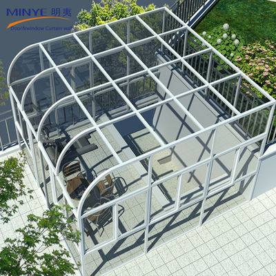 Doppelgehärtetes, doppelt verglaste Lowe-Glas-Sonnenzimmer mit pulverbeschichtetem Aluminiumprofil