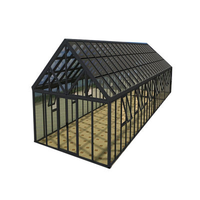 Aluminiumrahmen und Glasplatten Vorgefertigte Thermalpause Sonnenzimmer für Gewächshaus