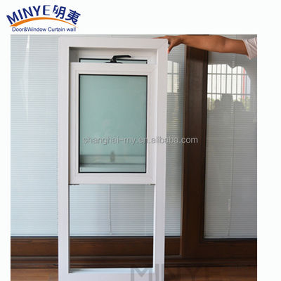2.0mm-2.5mm Profildicke PVC vertikal gleitendes Fenster für die Installation im Innenhof