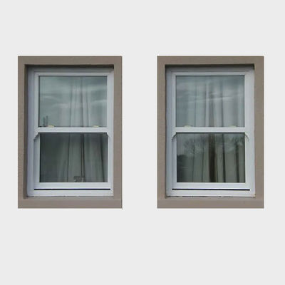 Faltbildschirm Modernes Design UPVC Auf- und Abschiebefenster mit gehärtetem Glas