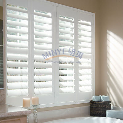 2.5'/3.5'/4.5' Blattgröße PVC-Fenstergestaltung Plantagenläden für Villa Dekoration
