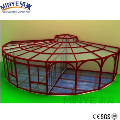 Sonnenzimmer aus Aluminiumglas mit wasserdichtem, luftdichten, schalldichten und Wärmedämmung