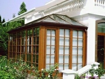 Dreieckdachformung maßgeschneiderte Größe Aluminium Glaszimmer Sonnenzimmer Kits bei Niedrigsten