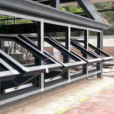 Hardware Aluminium Horizontale Zentrum gehängte Drehschraubschraubschraubfenster für Ländermärkte