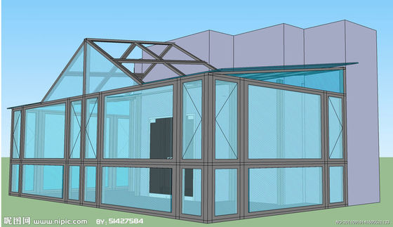 Klappschirm Aluminiumlegierung und Glas Sonnenzimmer kundenspezifisch verschiedene Formen