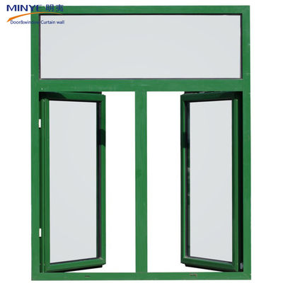 Anodisierte Aluminiumverkleidung Holzprofil Doppelrahmen-Fenster mit Anodisierung